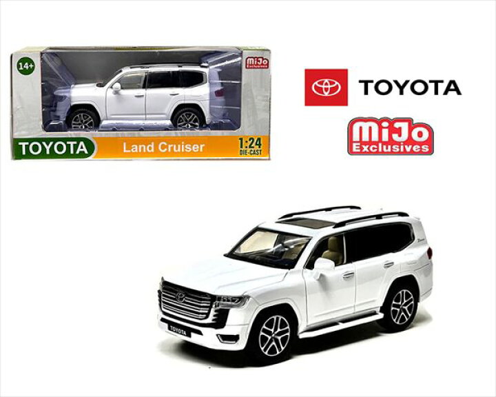楽天市場】ミニカー 1/24 トヨタランドクルーザー 2023 白色 Toyota 