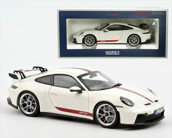 楽天市場】ミニカー 1/18 2021 ポルシェ 911 GT3 白色 1/18 2021 