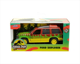 ミニカー　1/32　ジュラシック・ワールド　ジュラシックワールド　フォード・エクスプローラー　赤緑　JadaTOYS【予約商品】ジュラシックパーク　Ford Explorer ? Jurassic Park
