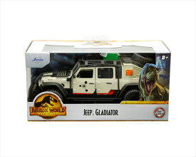 ミニカー　1/32　ジュラシック・ワールド　ジュラシックワールド　ジープ・グラディエーター　白　JadaTOYS【予約商品】ジュラシックパーク　2020 Jeep Wrangler – Jurassic World