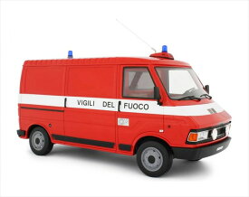 ミニカー　1/18　フィアット　バン　消防車　赤　FIAT 242 2° SERIE VIGILI DEL FUOCO - 1984　フィアット　　予約商品