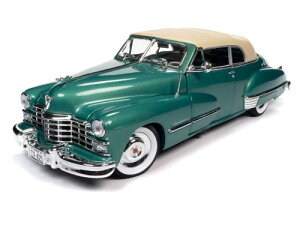ミニカー 1/18 1947 キャデラック シリーズ62 コンバーチブル グリーンメタ/白色 AUTOWORLD 1947 Cadillac Series 62 Cabriolet 【予約商品】