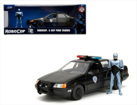 ミニカー　1/24　ロボコップ　フォード・トーラス　デトロイトポリス　パトカー　ロボコップフィギュア付き　RoboCop & OCP Ford Taurus Detroit Police 【予約商品】
