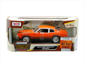 ミニカー　1/24　MOTORMAX☆1974　フォード マーベリック　オレンジ色　アメ車 1974 Ford Maverick Grabber【予約商品】