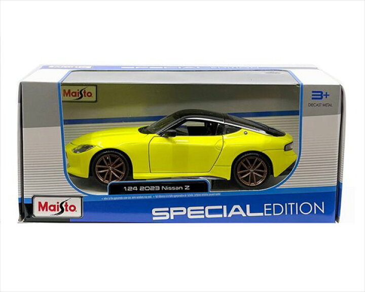 楽天市場】ミニカー 1/24 フェアレディZ 新型 2023 maisto 黄色 特別  