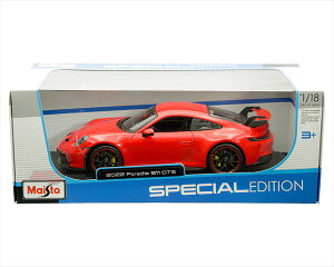 ~jJ[@1/18@2022@|VF@911@GT3@ԐF@maisto@2022 Porsche 911 GT3y\񏤕iz