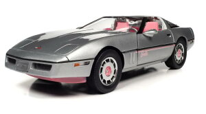 �~�j�J�[�@1/18�@AUTOWORLD�@ 1986�@�u�o�[�r�[�l�`�v�R���x�b�g�E�X�e�B���O���[�@�s���N/�V���o�[�F�@ Barbie 1986 Chevy Corvette�@�y�\�񏤕i�z