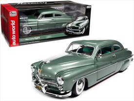 ミニカー　1/18　1949　マーキュリー　クーペ　グリーン色　Mercury Coupe ‘1949 　AUTOWORLD 【限定予約商品】