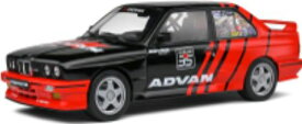 ミニカー　1/18　Solido　BMW E30　アドバンカラー　黒赤色 　BMW - 3-SERIES M3 (E30) ADVAN 1990【予約商品】