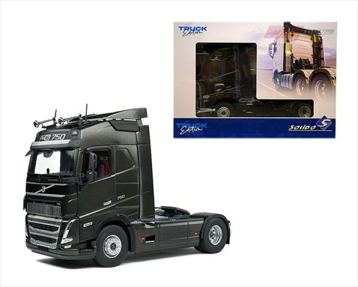 楽天市場】ミニカー 1/24 ボルボ トレーラートラック 黒色 2022 Volvo 