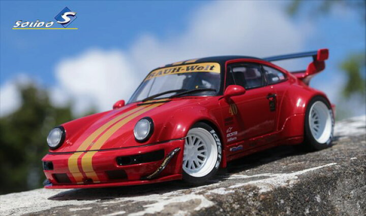 楽天市場】ミニカー 1/18 2021 ポルシェ 964 RWB RAUH WELT レッドメタ 