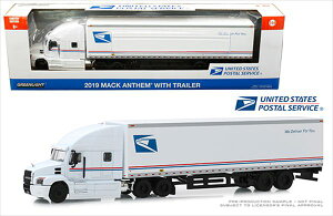 �~�j�J�[�@1/64�@�g���[���[�g���b�N�@���@USPS�@�@2019 Mack Anthem USPS WH ? Long Haul Trucker�y�\�񏤕i�z