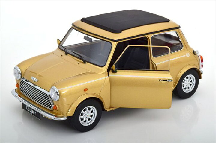 楽天市場】ミニカー 1/12 巨大 ミニクーパー サンルーフ付 ゴールド色 