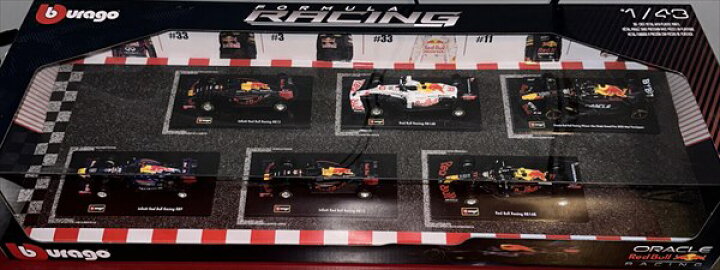 楽天市場】ミニカー レッドブル レーシング F1 1/43 6台セット ブラゴ 