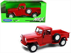 �~�j�J�[�@1/24�@1947�@�W�[�v�@�E�B���X�@�g���b�N�@�ԐF�@ 1947 Jeep Willys Pickup �@�\�񏤕i