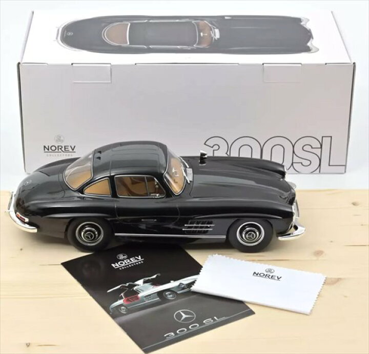 楽天市場】ミニカー NOREV ノレブ 1/12 1954 ベンツ 300SL 黒色 