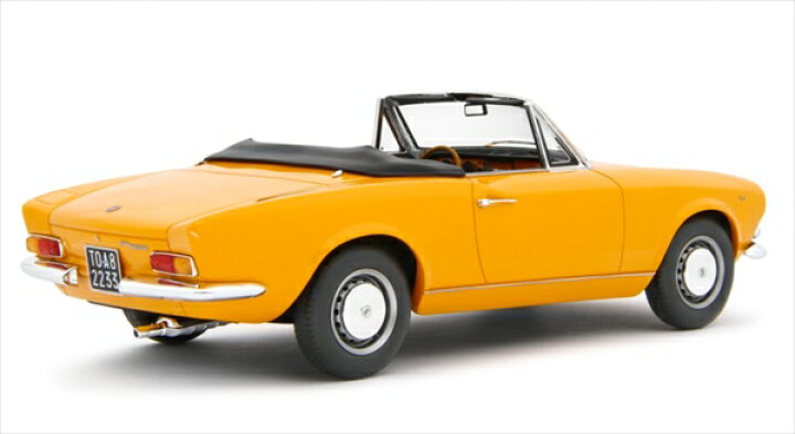 楽天市場】ミニカー 1/18 1968 フィアット124 スパイダー 黄色 FIAT 