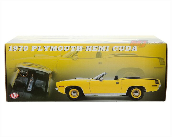 楽天市場】ミニカー 1/18 1970 プリムス・ヘミクーダ コンバーチブル 