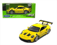 ミニカー　WELLY　1/24　ポルシェ　911（992）GT3　RS　黄色　Porsche 911 GT3 RS (992)【予約商品】
