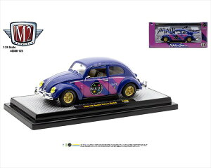 �~�j�J�[�@1/24�@M2 machines��1952�@VW�@�t�H���N�X���[�Q���@�r�[�g���@�u�}�E�C���T���Y�@Maui & Sons�v�F�@1952 Volkswagen Beetle in Heavy Metallic Blue with Maui & Sons�y�\�񏤕i�z