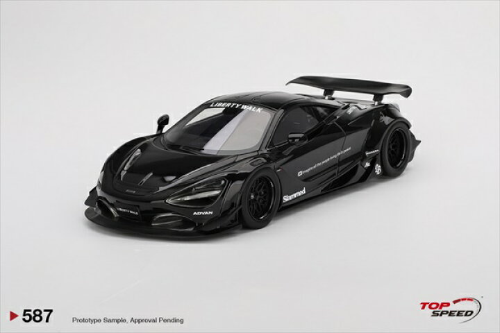 楽天市場】ミニカー 1/18 マクラーレン 720S LBWorks 黒色 特別限定 