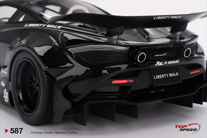 楽天市場】ミニカー 1/18 マクラーレン 720S LBWorks 黒色 特別限定 