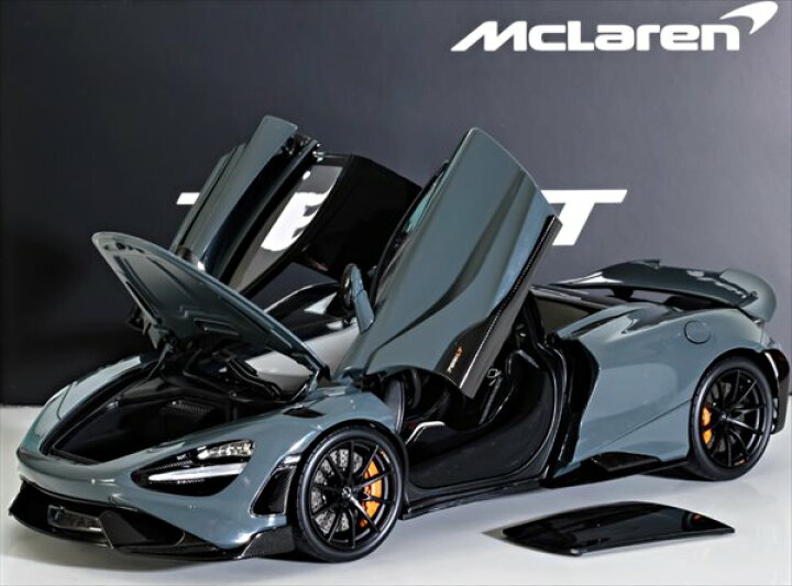 楽天市場】ミニカー 1/18 マクラーレン 765LT グレー色 特別限定モデル 