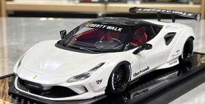 �~�j�J�[�@1/18�@�t�F���[�� �~�j�J�[�@�t�F���[�� �@F8�@���F�@VIP Scale Model Ferrari F8 Liberty Walk (Pearl White )�y����\�񏤕i�z