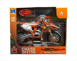~jJ[ 1/12 bhu@oCN@Red Bull KTM Factory Racing 450 SX-F #4 Chase Sexton@NEWRAYy\񏤕iz