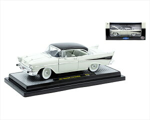 �~�j�J�[ 1/24�@M2 machines�@1957�@�V�{���[�E�x���G�A�@���@ 1957 Chevrolet 210 Hardtop�y�\�񏤕i�z