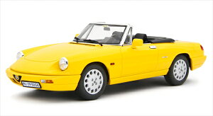 ミニカー 1/18 1990 アルファロメオ スパイダー 黄色(特別限定モデル) Alfa Romeo Spider 1.6 - 2.0i 1990 LRM 限定予約商品