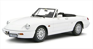 ミニカー 1/18 1990 アルファロメオ スパイダー 白色(特別限定モデル) Alfa Romeo Spider 1.6 - 2.0i 1990 LRM 限定予約商品