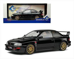 ミニカー 1/18 1998 スバル インプレッサ 22B 黒色 1998 Subaru Impreza 22B Solido【予約商品】