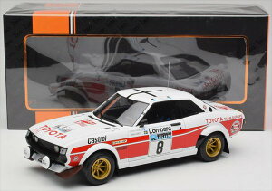 ~jJ[@1/18@ ZJ@2000GT@[@8@F@1977 Toyota Celica 2000 GT (RA21) #8 RAC Rally Mikkola-A Hertz @IXO y\񏤕iz