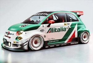 �~�j�J�[�@1/18�@�A�o���g�@595�@2025�@�t�B�A�b�g500�@�A���^���A�@��/�ΐF�@FIAT NUOVA 500 595 ABARTH ALITALIA LIBERTY WALK BODY KIT RALLY TRIBUTE 2025�@Solido-S�@����\�񏤕i