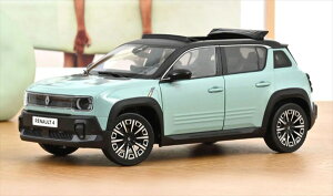 �~�j�J�[�@1/18�@���m�[ R4�@���C�g�O���[���F�@RENAULT - R4 E-TECH 100% OPEN ROOF 2025�@NOREV�y�\�񏤕i�z