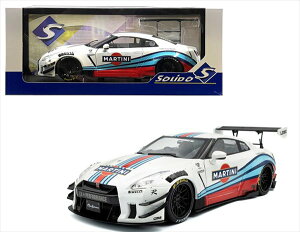 �~�j�J�[�@1/18�@GTR�@R35�@LBWorks�@�}���e�B�j�J���[�@���F�@ 2024 Nissan Skyline GT-R R35 LBWK Liberty Walk MARTINI �@Solido-S�y���ʌ���\�񏤕i�z