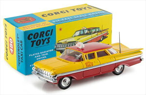 �~�j�J�[�@1/43 �V�{���[�E�C���p���@�^�N�V�[�@��/���F�@CHEVROLET - IMPALA TAXI CAB 1955�@CORGI�y�\�񏤕i�z