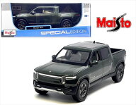 ミニカー　1/18　リヴィアン　リビアン R1Tトラック　ピックアップトラック　黒色　Rivian R1T Pick Up T…