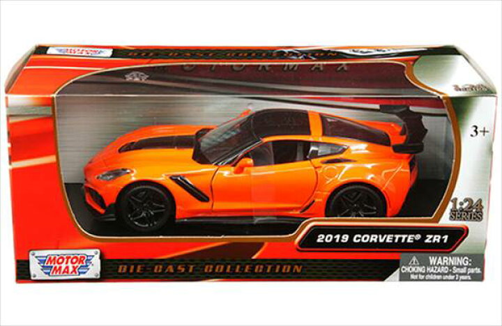 楽天市場】ミニカー 1/24 MOTORMAX☆2019 シボレー・コルベット ZR1 