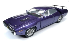 ミニカー　1/18　AUTOWORLD☆1971　プリムス・ロードランナー　紫　1971 Plymouth Road Runner GTX【予約商品】