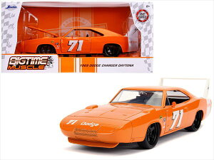 �~�j�J�[�@1/24�@JadaTOYS�� 1969 �_�b�W�E�`���[�W���[�E�f�C�g�i�@��71�@�I�����W�@Dodge Charger Daytona #71�@���C���h�X�s�[�h�y�\�񏤕i�z