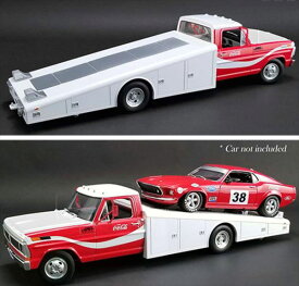 ミニカー　1/18　ACME☆キャリアカー　積載車（1台積載）　赤　Allan Moffat Motor Racing　ワイルドスピード 1970 Ford F-350 Ramp Truck【予約商品】