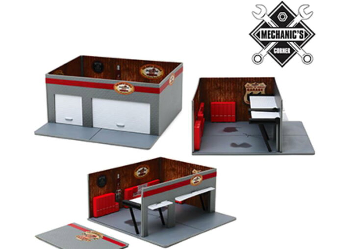 楽天市場 ミニカー 1 64 Greenlight ガレージ ジオラマセット Busted Knuckle Garage 特別限定予約商品 Hottoys ホットトイズ