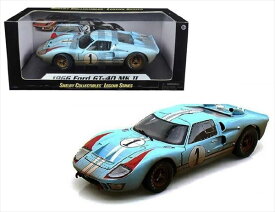 ミニカー　1/18　SHELBY COLLECTIBLES☆1966　フォード　GT40　MK2　水色汚れメーキャップ　フォードvs フェラーリ特別限定モデル！