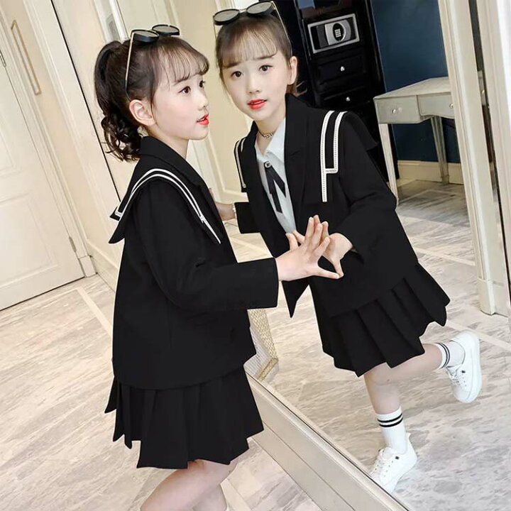 楽天市場】女の子 制服 スーツセット ブレザー 小学生 女子 入学式 