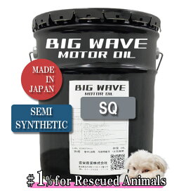 BIGWAVE MOTOR OIL SQ 20L 20W-50 部分合成油 ビッグウェーブ モーターオイル エンジンオイル 20W50 セミシンセティック