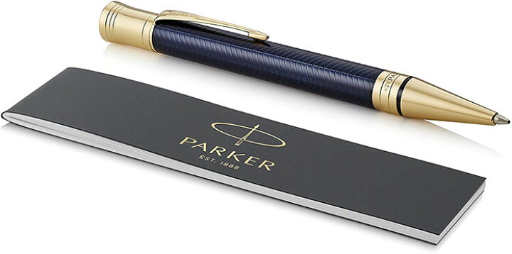 楽天市場】パーカー ボールペン デュオフォールド プレステージ ブルー 