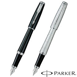 パーカーPARKERアーバン万年筆FエボニーメタルCT/パールメタルCT