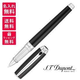 【名入れ無料】S.T.DUPONT エステーデュポン NEW LINE D ニューラインD ローラーボール ラージ ブラックナチュラルラッカー パラディウム 412100L